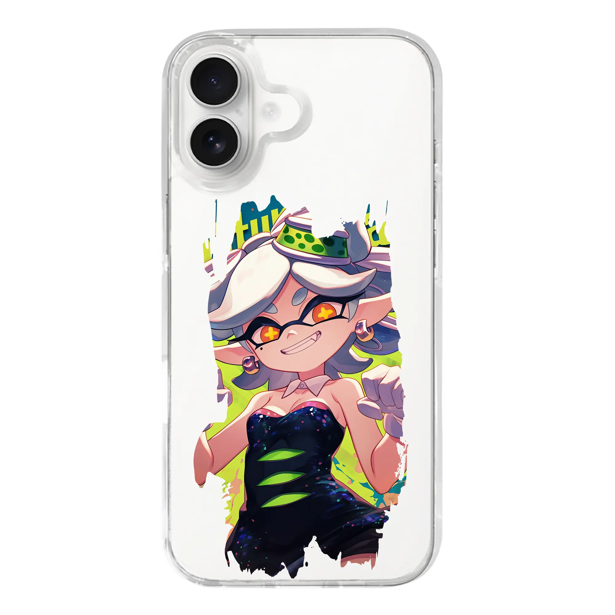 スプラトゥーン グッズ,シオカラーズ ホタル - iPhone 17シリーズ 透明スマホケース – 薄型・耐衝撃・精密フィット保護カバー
